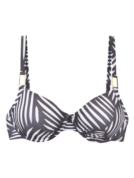 LASCANA Sutien costum de baie metalic gri