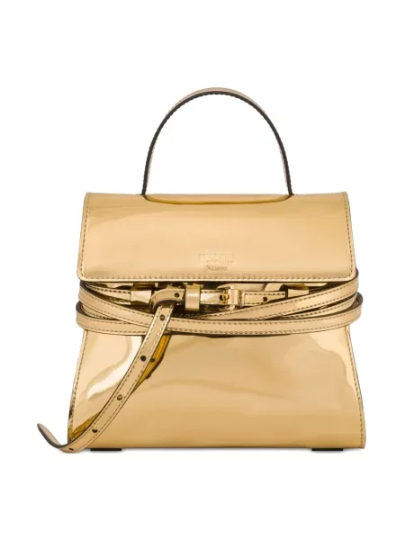 Torba Moschino wiązana żółta