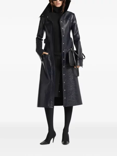 Gulerat palton Courreges albastru