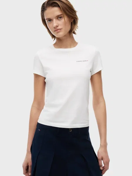 Футболка Tommy Jeans з лого біла