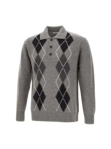 Sweter Paolo Pecora wełniany szary