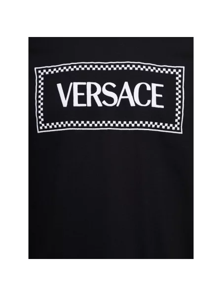 Koszulka Versace retro z logo czarna