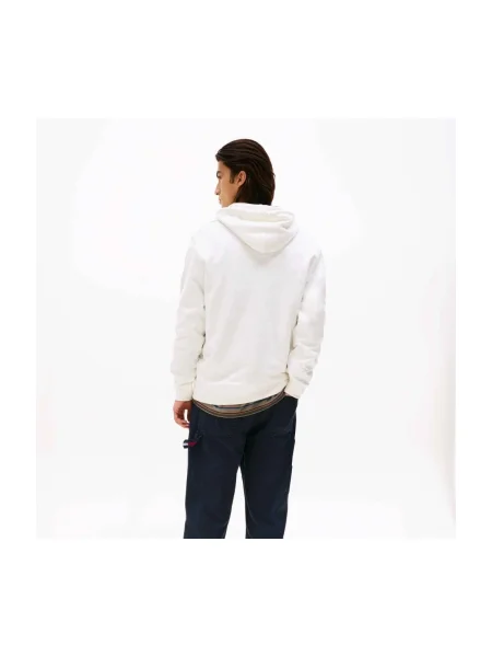 Kapucnis melegítő felső Tommy Jeans fehér