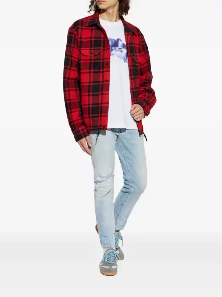 Blugi Dsquared2 zdrențuiți albastru