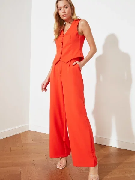 Spodnie Trendyol czerwone