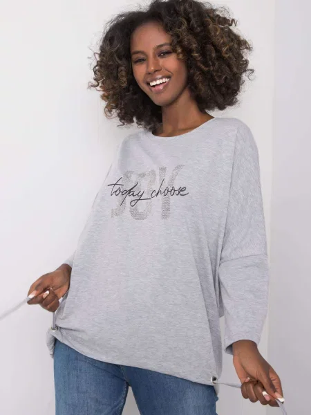 Bluza Fashionhunters siva