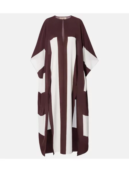 Sukienka Adriana Degreas w paski brązowa