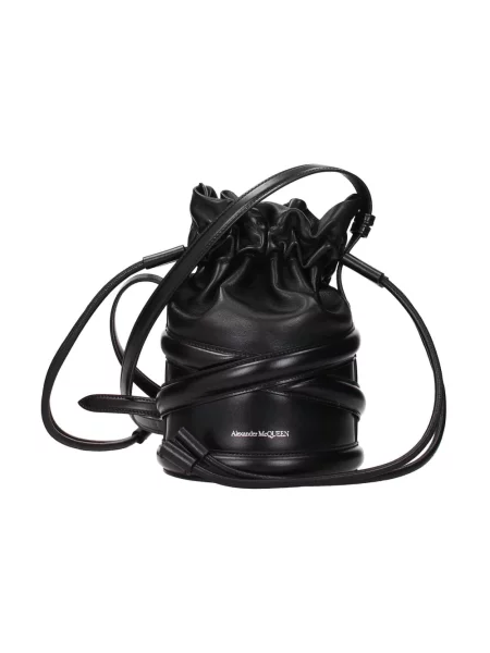Torebka Alexander Mcqueen skórzana czarna
