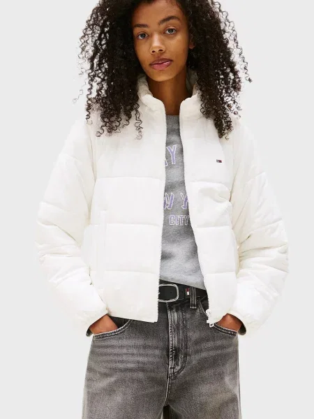 Утепленная джинсовая куртка Tommy Jeans белая