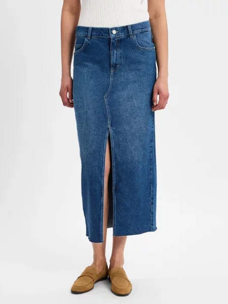Angels Dżinsowa spódnica Midi denim Kobiety jednolity 34 niebieski