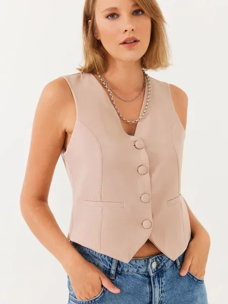 Vestă de costum Bianco Lucci de costum gri