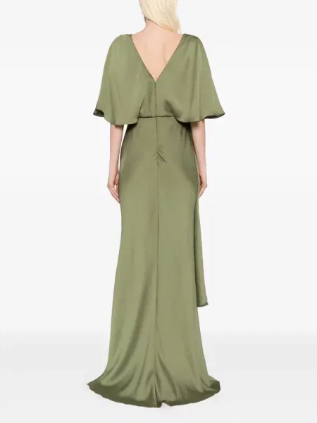 Rochie Amsale din satin verde