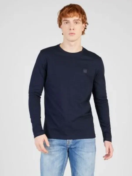 BOSS Orange Tricou Tacks închis albastru