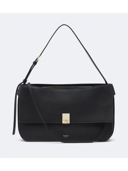 Geantă Ferragamo din piele negru