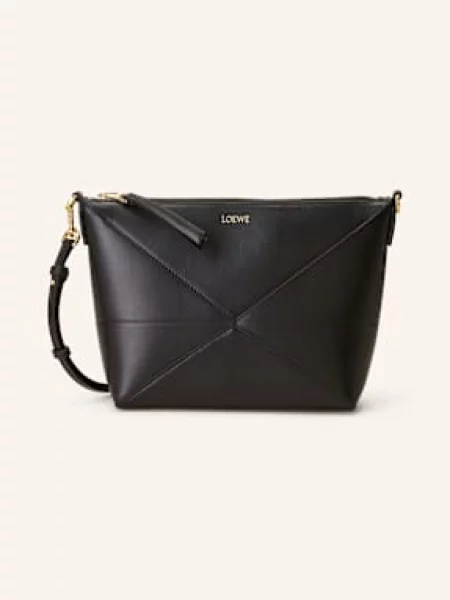Loewe Saszetka Puzzle Fold schwarz czarna