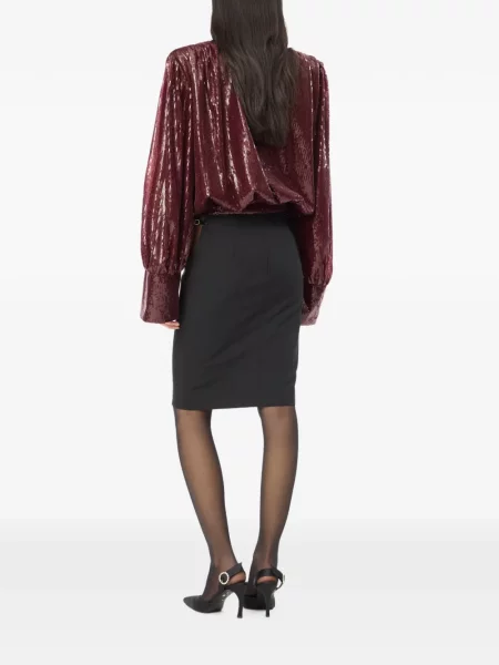 Fustă midi Rotate Birger Christensen negru