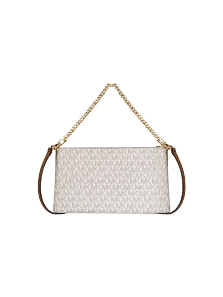 MICHAEL Michael Kors Taška cez rameno krémová / karamelová / zlatá / svetlosivá / jablková hnedá