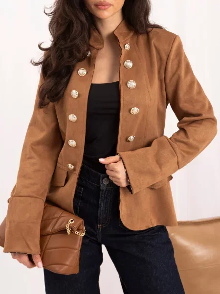 Jakna Italy Moda smeđa