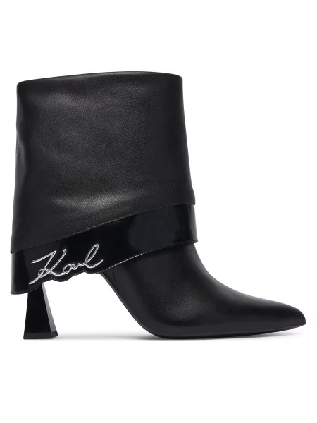 Botine KARL LAGERFELD Debutante negru