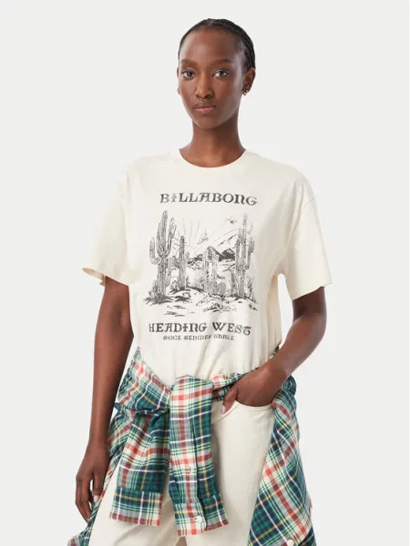 Billabong T-Shirt Κρεμ
