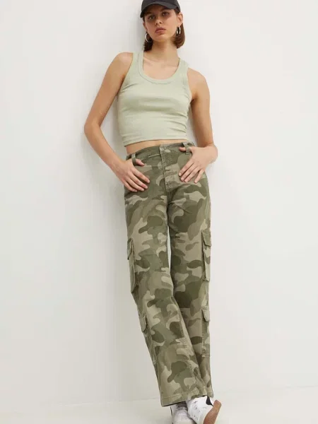 Hlače Hollister Co. zelena