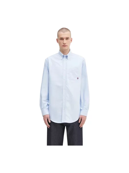 Drôle de Monsieur koszula La Chemise Oxford relaxed z kołnierzykiem klasycznym niebieski