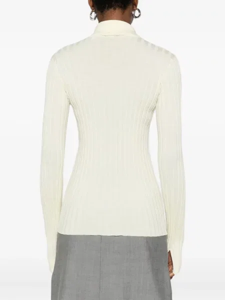 Pulover Calvin Klein Collection cu chihlimbar alb