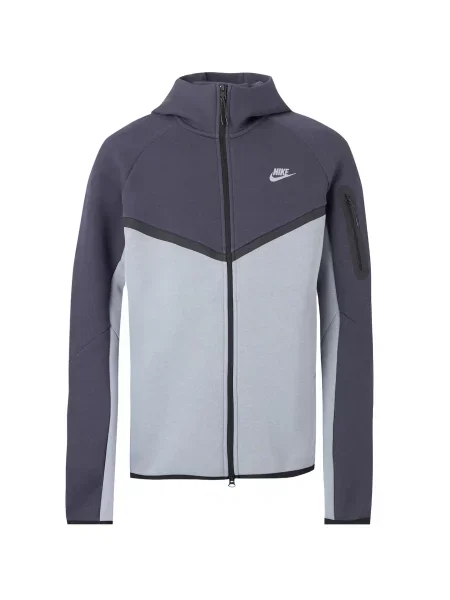 Nike Sportswear Tepláková bunda Tech Fleece čadičová / svetlosivá čierna