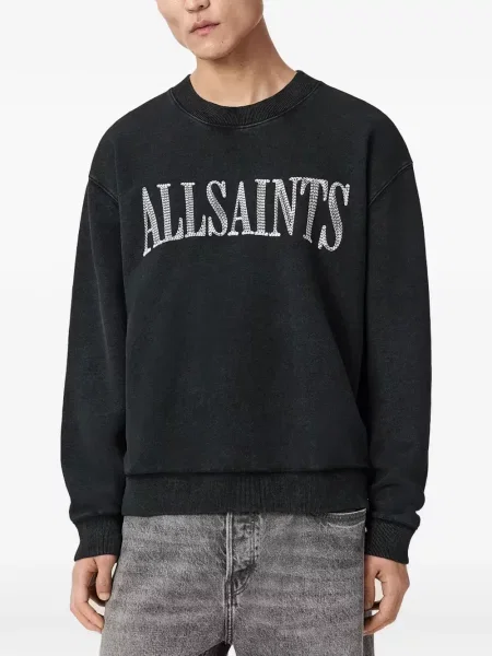 Hanorac Allsaints cu autograf negru