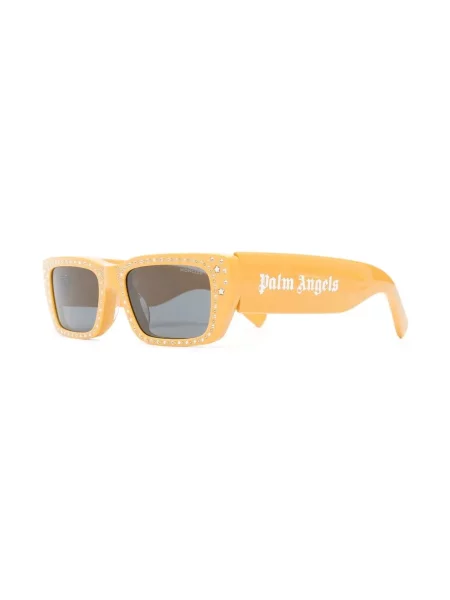 Saulės akiniai Moncler Eyewear geltona