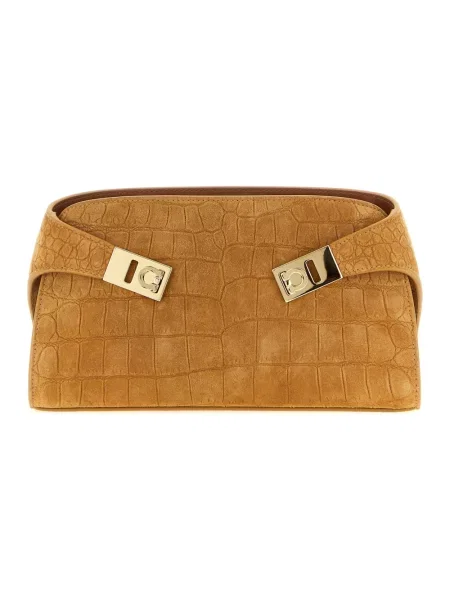 Torebka crossbody Ferragamo skórzana brązowa