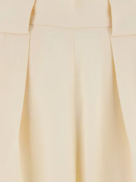 Spodnie palazzo Momoni plisowane białe