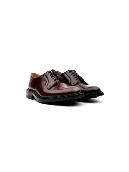 Derby Tricker's skórzany czerwony
