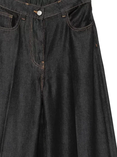 Blugi cu picior larg Nude negru