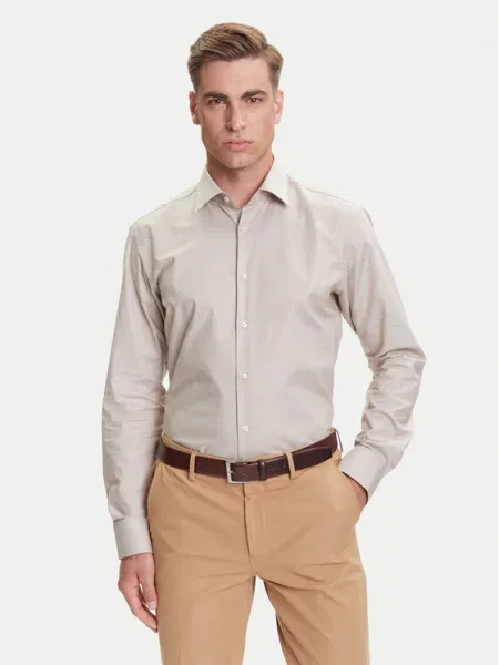 BOSS Cămașă H-Joe bej