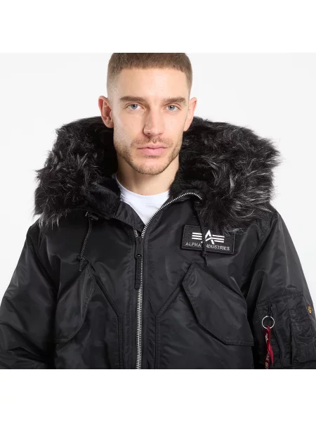 Яке Alpha Industries Hooded Custom Black M черно