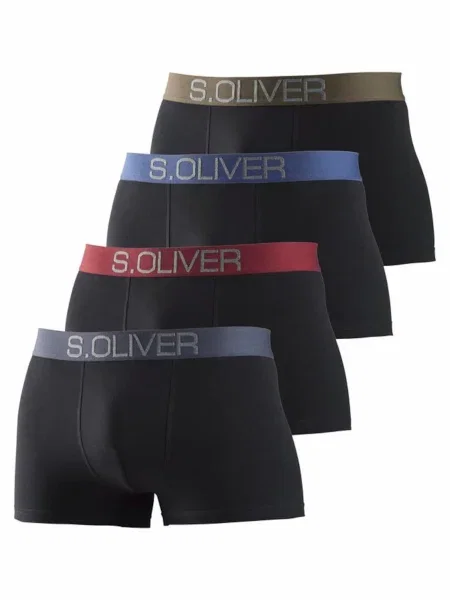 S.Oliver Boksarice golobje modra / dimno-siva / oliva / bordo črna