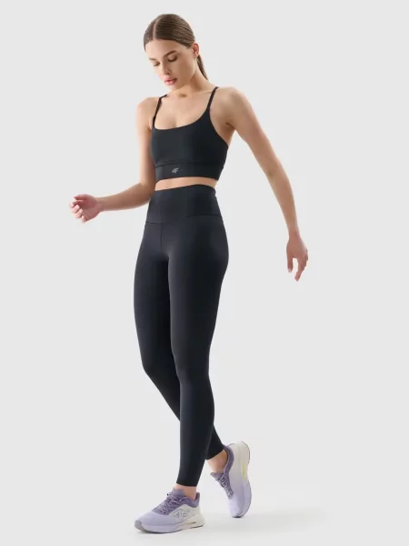 4F legginsy sportowe z wysokim stanem XS czarne