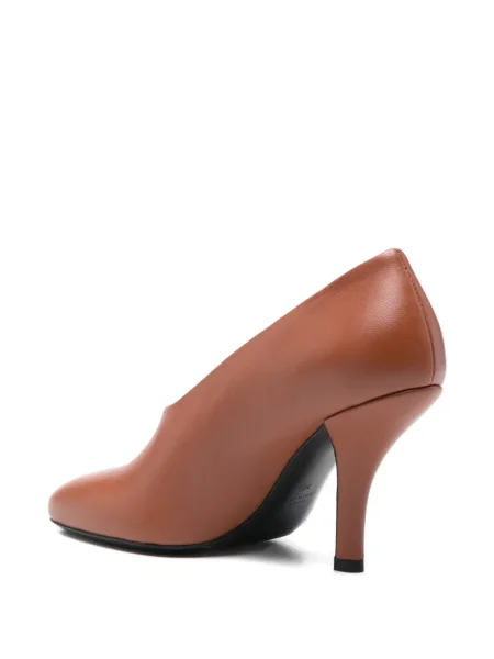 Pantofi cu toc Toteme din piele maro