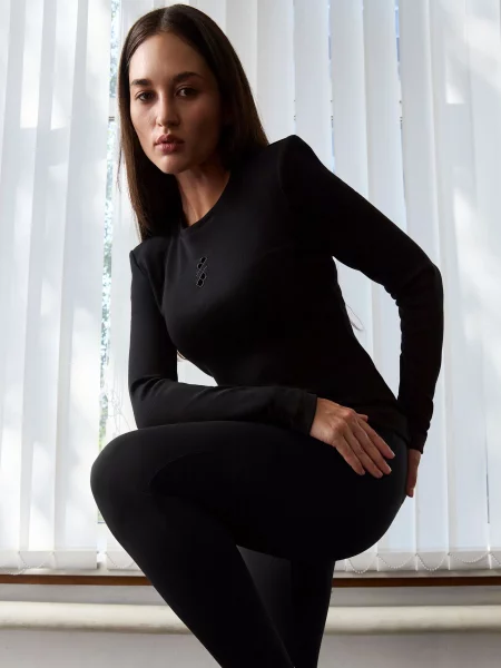 Лонгслив Hey Becca черный
