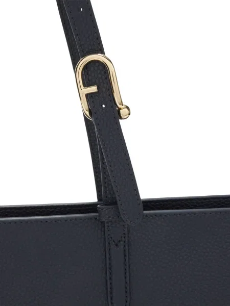 Geanta de piele Furla din piele albastru