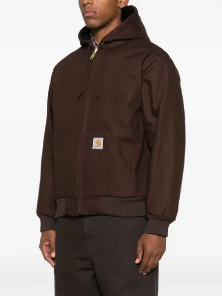 Geacă Carhartt Wip cu glugă maro