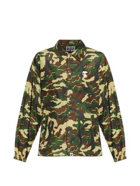 Geacă A Bathing Ape® cu imagine cu model camuflaj verde