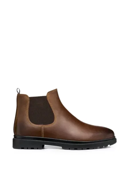 Chiloți Geox din piele slip-on maro