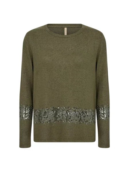 Soyaconcept Tričko Biara olivová stříbrná