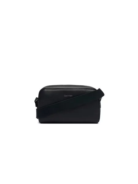 Torbica za okrog pasu Calvin Klein Emblem Hw Camera Bag črna