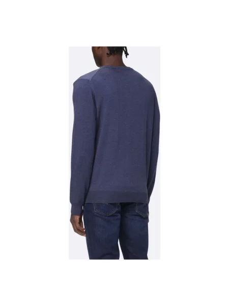 Sweter Woolrich wełniany niebieski