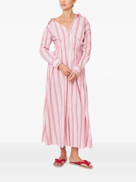 Rochie Rosie Assoulin cu dungi roz
