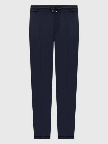 Штани з вовни та шовку Doriani Cashmere сині