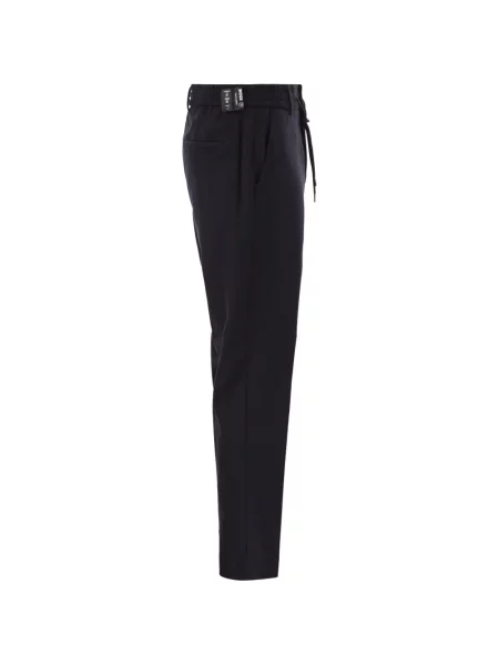 Pantaloni Boss de lână conici albastru